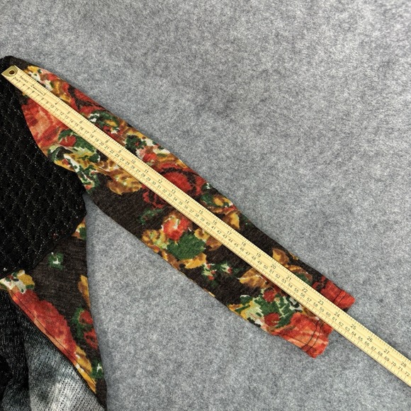 This & That Sweater Sz Large Artsy Boho Floral Crochet Colorblock Pullover Tunic - Picture 10 of 13